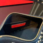 Valentino Small Rockstud Grainy Calfskin Crossbody Bag With All-Over Studs Black